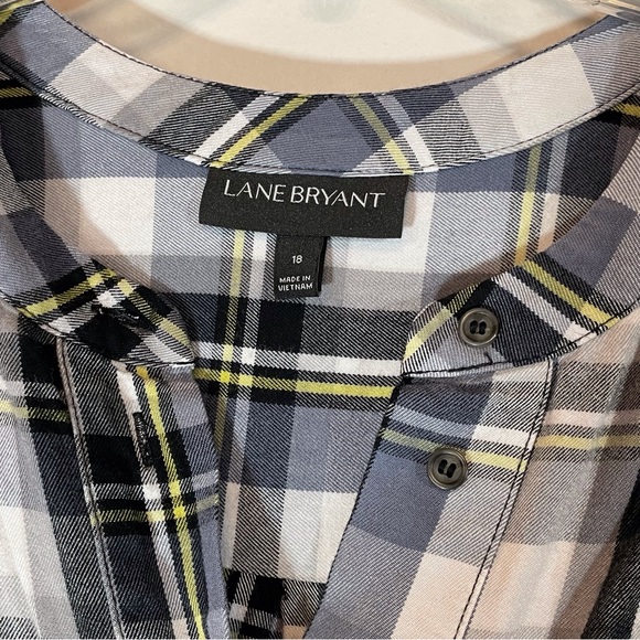 Lane Bryant Plaid Popover Top‎ - Picture 5 of 10